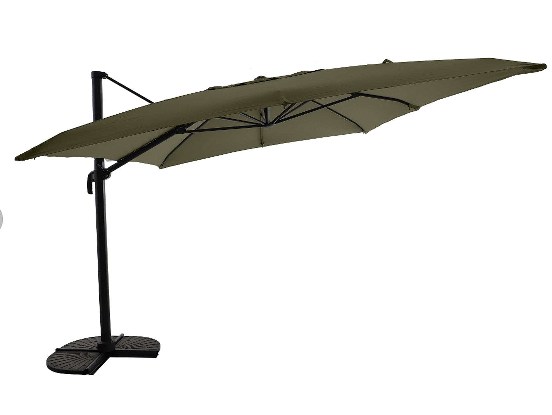 Parasol déporté MWH 3x3m vert chiné